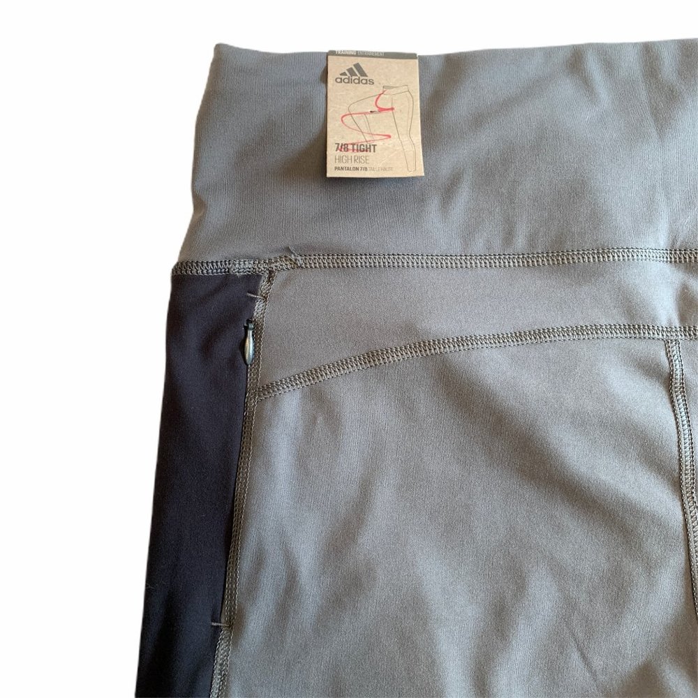 NWT XL Adidas 7/8 High Rise Climate Training Leggings Gift Present Yoga … - Picture 6 of 11